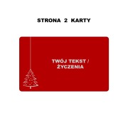 Precyzyjny grawer laserowy na metalowej karcie życzenia świąteczne JASZCZ ART