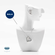 Naszyjnik damski celebrytka z sercem – klasyczne srebro 925 lub srebro 925 pozłacane czystym złotem