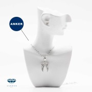 Naszyjnik damski z zawieszką „Skrzydła” – klasyczne srebro 925 lub srebro 925 pozłacane czystym złotem