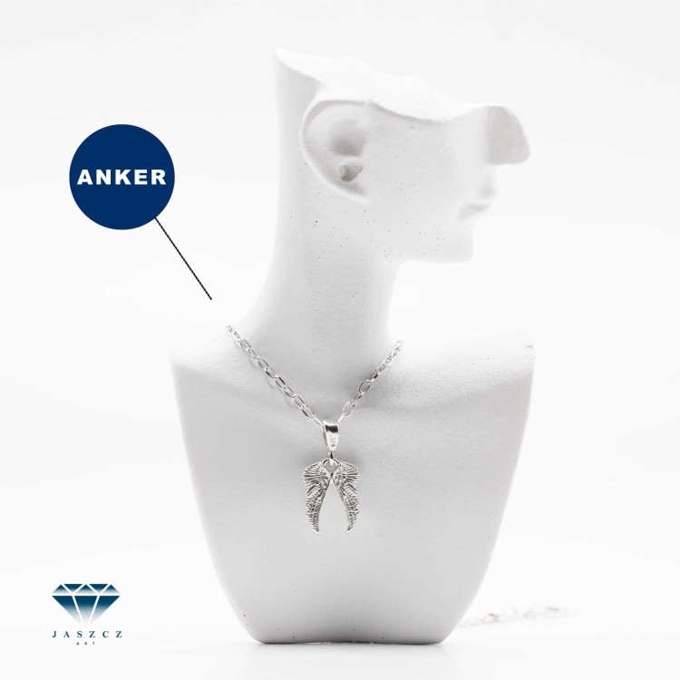 Naszyjnik damski z zawieszką „Skrzydła” – klasyczne srebro 925 lub srebro 925 pozłacane czystym złotem