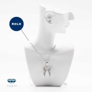 Naszyjnik damski z zawieszką „Skrzydła” – klasyczne srebro 925 lub srebro 925 pozłacane czystym złotem